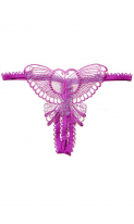 Трусики с бабочкой с разрезом фиолетовые, фото 2