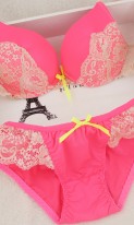 Комплект белья розовый Victorias Secret, фото