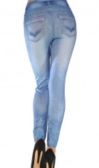 Леггинсы под джинсы голубые, фото 2