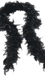 Боа из натуральных перьев черное, фото 2