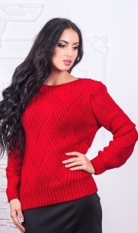 Красный свитер СК-231