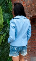 Куртка-косуха голубая СК-289 фото 2