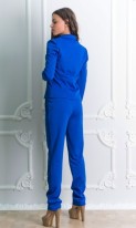 Синий брючный костюм КТ-113 фото 2