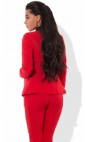 Оригинальный красный деловой костюм КТ-227 фото 2