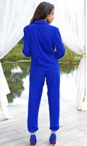Синий костюм с манжетами КТ-150 фото 2