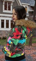 Зимняя куртка цветное хаки СК-467 фото 2