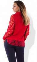 Блуза красная размеры от XL 3044 , фото 2