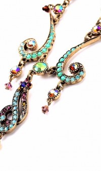 Уникальное ожерелье с цветными камнями ТБ-140 фото 2