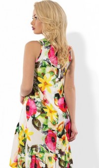 Красивое летнее платье с цветочным принтом Д-1087 фото 2