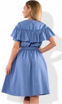 Красивое платье женское голубое размеры от XL ПБ-282, фото 2