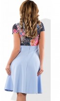 Модное женское платье голубое размеры от XL ПБ-289, фото 2