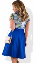 Модное женское платье синее размеры от XL ПБ-290, фото 2