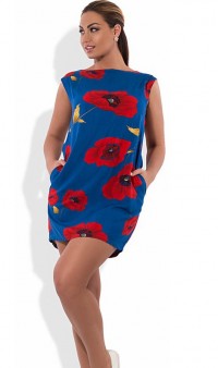 Оригинальное женское платье мини на лето размеры от XL ПБ-275, фото