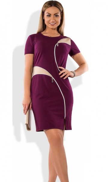 Бордовое платье женское летнее размеры от XL ПБ-357, фото