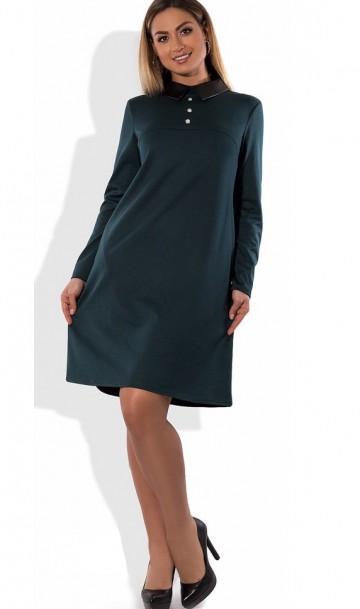 Деловое женское платье мини размеры от XL ПБ-596, фото