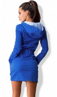 Джинсовое платье с капюшоном Д-1209 фото 2