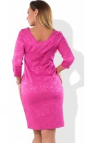 Красивое розовое женское платье размеры от XL ПБ-483, фото 2
