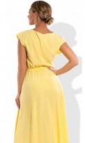 Красивое женское платье в пол желтое размеры от XL ПБ-343, фото 2
