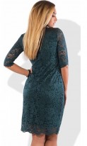 Модное женское платье миди из гипюра размеры от XL ПБ-548, фото 2