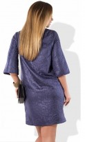 Модное женское платье мини темно синее размеры от XL ПБ-485, фото 2