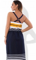 Платье-сарафан макси на лето размеры от XL ПБ-337, фото 2