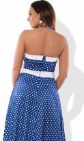 Синее женское платье-сарафан на лето размеры от XL ПБ-365, фото 2