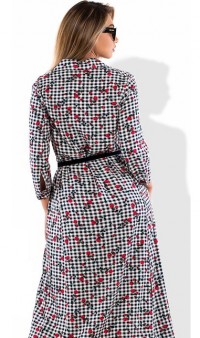 Стильное женское платье миди размеры от XL ПБ-448, фото 2