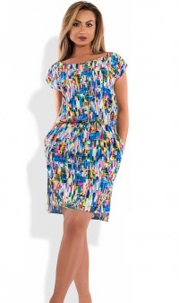 Стильное женское платье на лето размеры от XL ПБ-308, фото