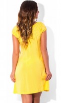Желтое женское платье сарафан на лето размеры от XL ПБ-428, фото 2