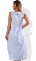 Женское платье баллон с завышенными карманами размеры от XL ПБ-508, фото 2