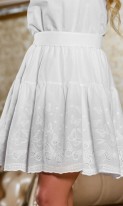 Летнее хлопковое платье белого цвета Д-1446 фото 3
