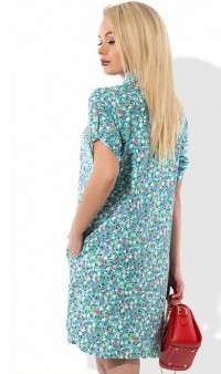 Модное платье рубашка Д-1571 фото 2