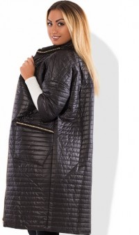 Модный кардиган пальто черного цвета размеры от XL 5068, фото 2