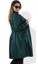 Стильный кардиган пальто из коттона под пояс с подкладом размеры от XL 5045, фото 2