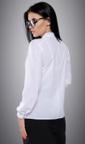 Белая блузка с жабо СК-564 фото 3