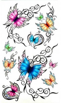 Временные татуировки с бабочками ТБ-148