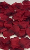 Искусственные лепестки роз марсала А-824 фото 2