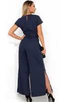 Модный женский комбинезон с боковыми разрезами на брюках размеры от XL 4333, фото 2