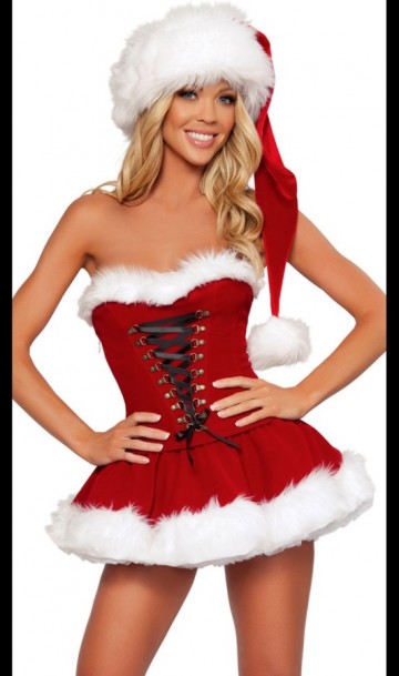 Красивый костюм Санта Клауса женский Р-433