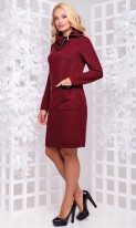 Модное женское платье цвета марсала размеры от XL ПБ-732, фото 5