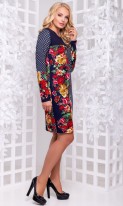 Модное женское платье с цветочным принтом размеры от XL ПБ-763, фото 2