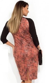 Модное женское платье миди размеры от XL ПБ-169, фото 2