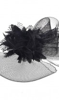 Женская дизайнерская шляпка черного цвета А-1097 фото 2