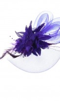 Женская дизайнерская шляпка фиолетовая А-1098 фото 2