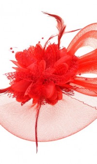 Женская дизайнерская шляпка красная А-1103 фото 2
