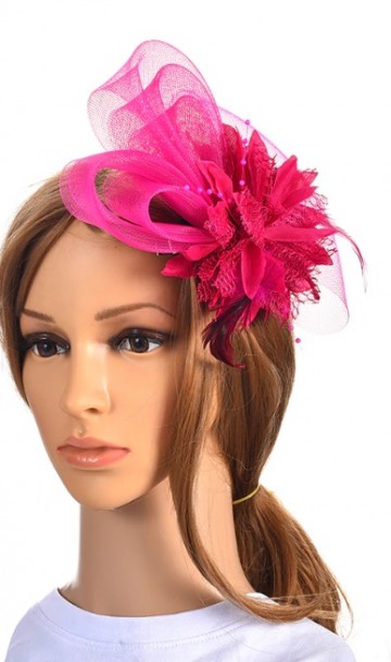 Женская дизайнерская шляпка розовая А-1101