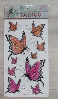 Временные татуировки с бабочками ТБ-177