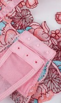 Розовое эротическое боди с вышивкой П-803 фото 4