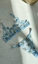 Соблазнительный комплект белья голубой П-905 фото 15