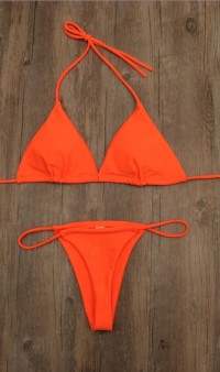 Оранжевый купальник микро бикини Б-721 фото 2